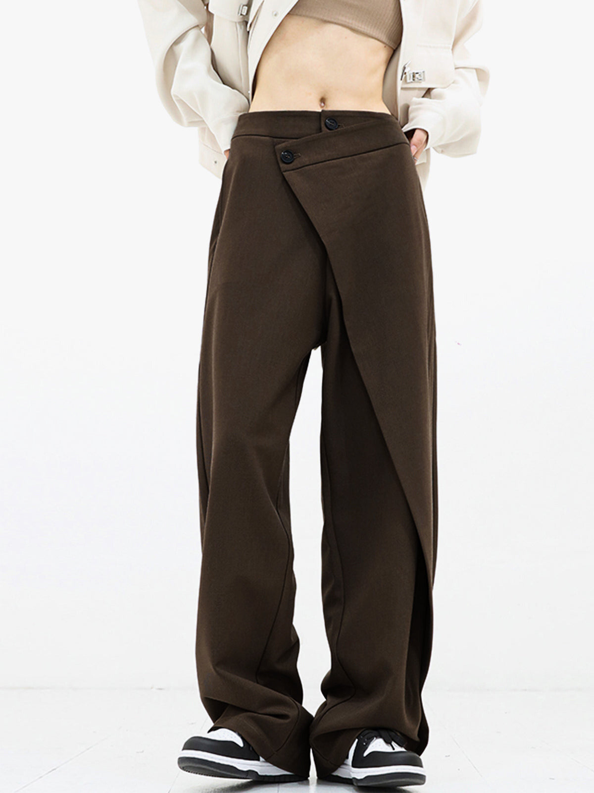 Cheryl - Asymmetrische Baggy-Hose