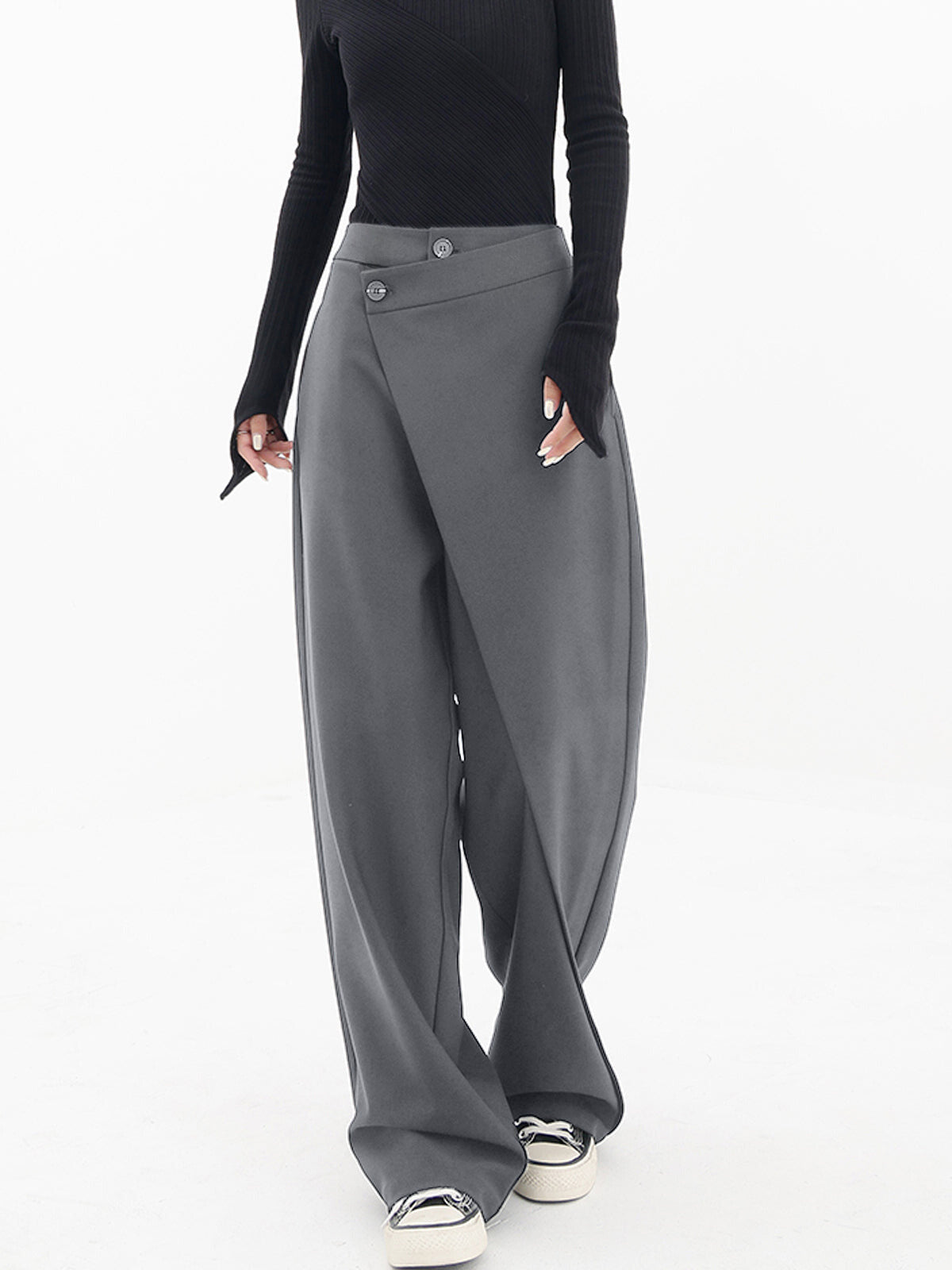 Cheryl - Asymmetrische Baggy-Hose