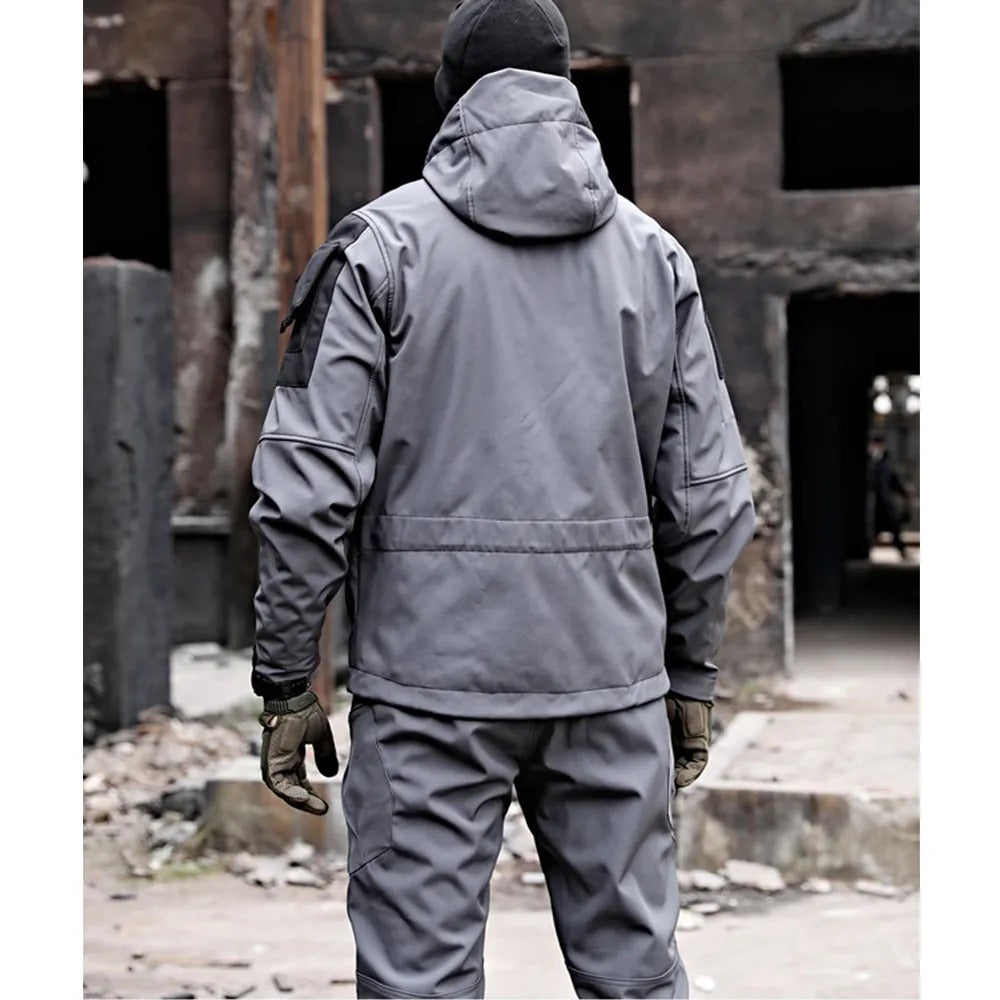 Lawrence – Herren Outdoor-Taktik-Kapuzenjacke und Cargohose Set