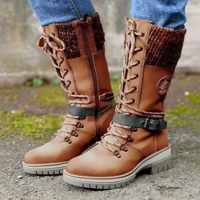 Mary – Wasserdichte Kniehohe Winterstiefel für Damen