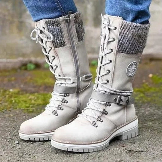 Mary – Wasserdichte Kniehohe Winterstiefel für Damen