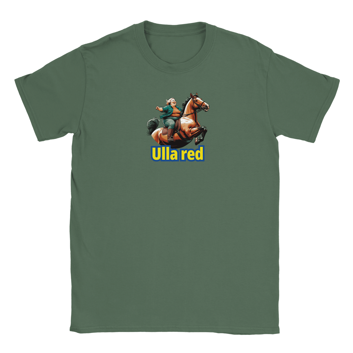 Christine – Unisex Ulla Rotes Print-T-Shirt